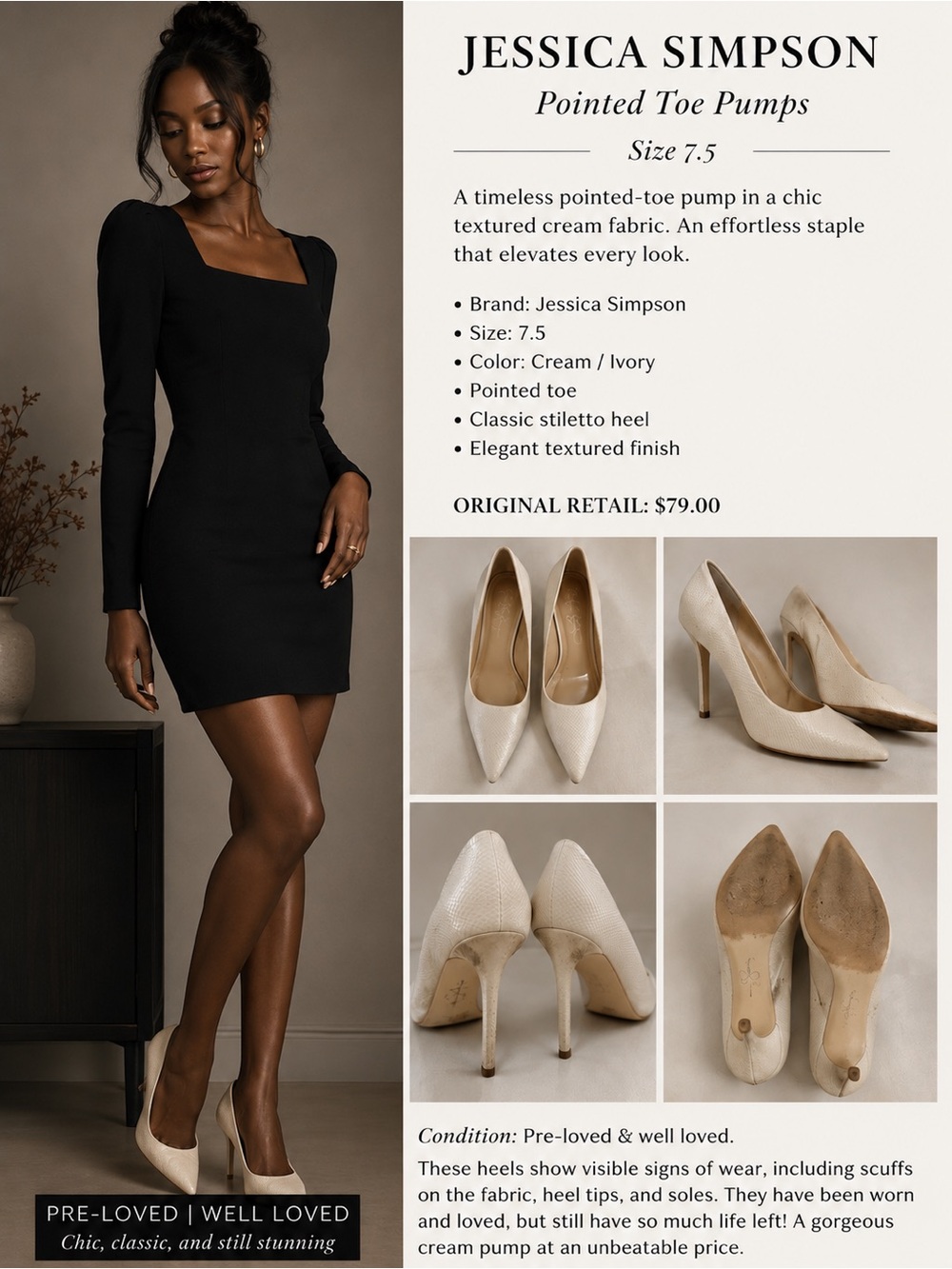 Jessica Simpson Blush Pointed-Toe Stiletto Pumps